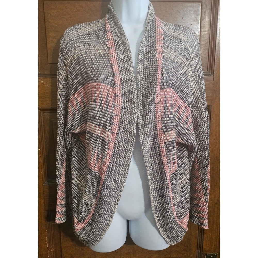 Woman's Lightweight Printed Open Cardigan